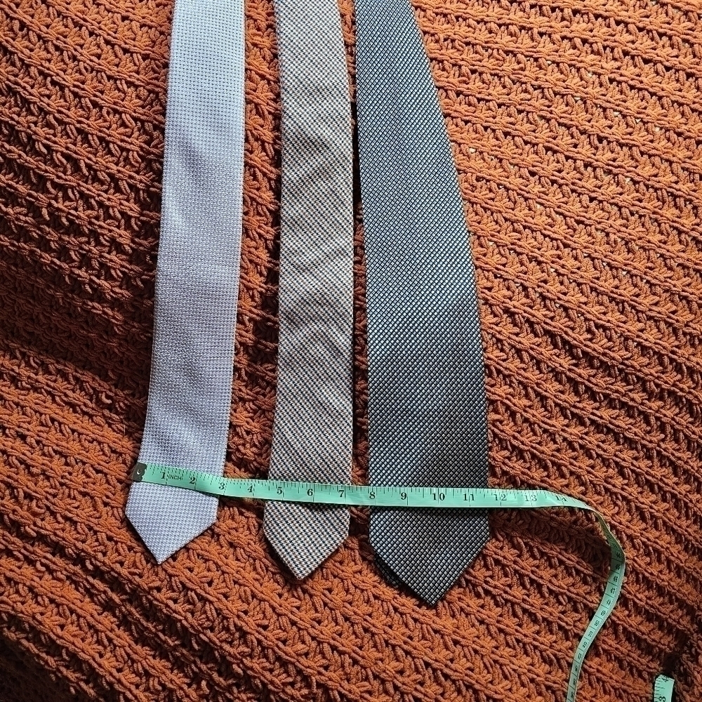 Neck tie lot of 3 Valerio Garati, An Ivy, and Calvin Klein 90s